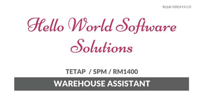Hello World Software Solutions Hello World ~ Warehouse Assistant