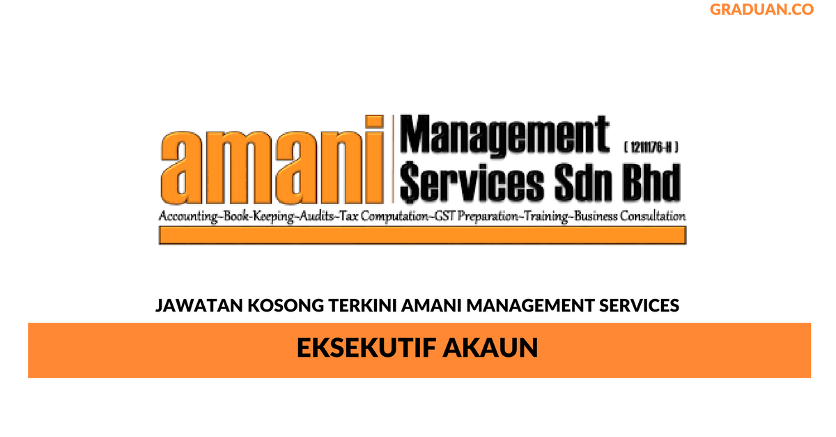 Permohonan Jawatan Kosong Terkini Amani Management Services