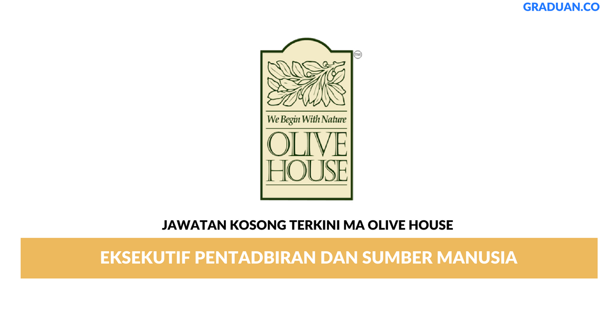 Permohonan Jawatan Kosong Terkini MA Olive House