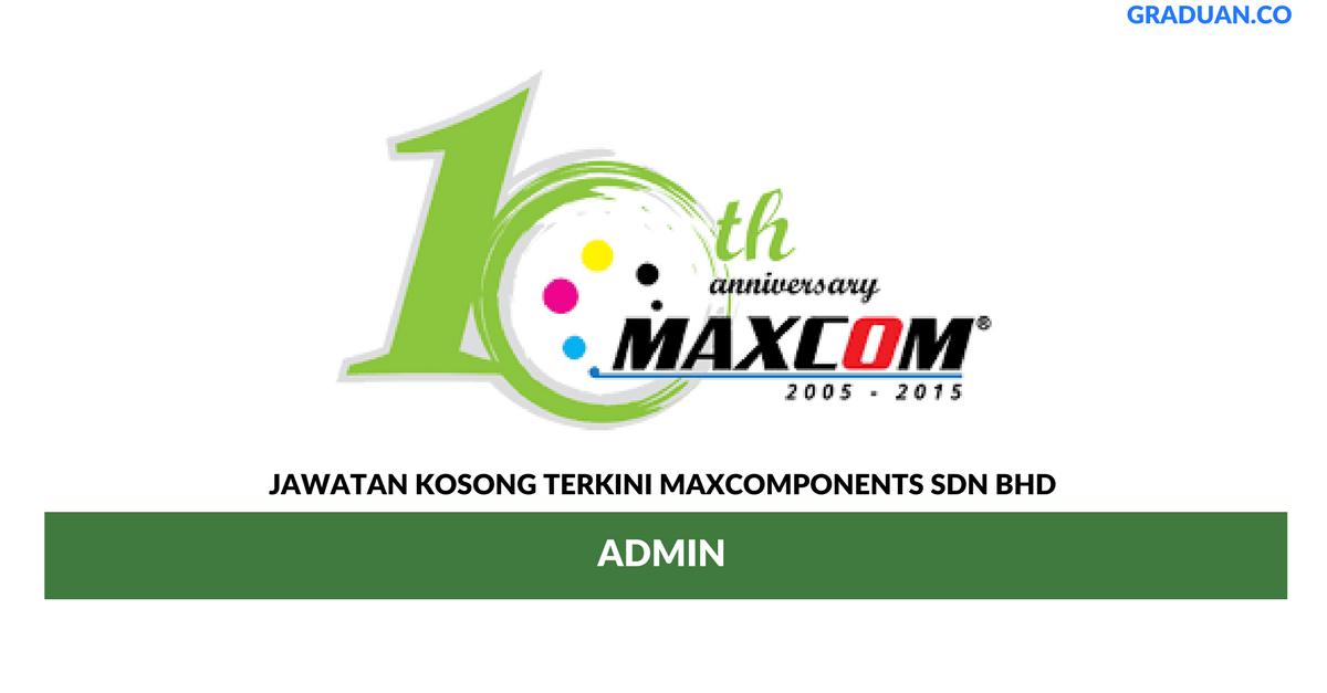 Permohonan Jawatan Kosong Terkini Maxcomponents Sdn Bhd