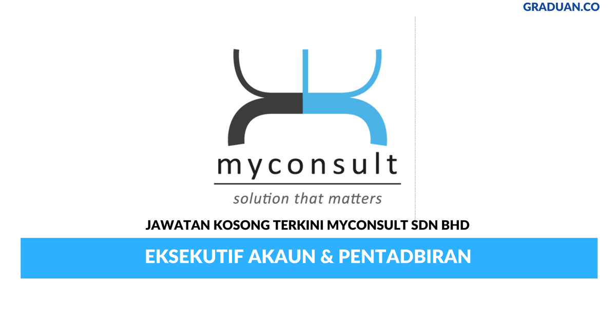 Permohonan Jawatan Kosong Terkini Myconsult Sdn Bhd