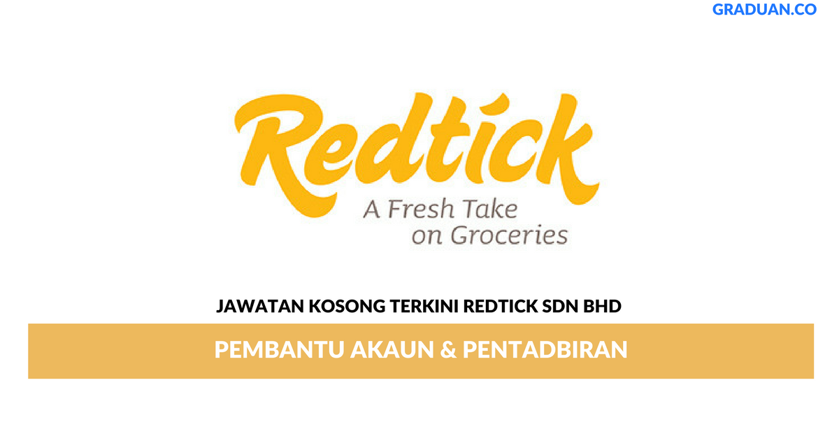Permohonan Jawatan Kosong Terkini RedTick Sdn Bhd