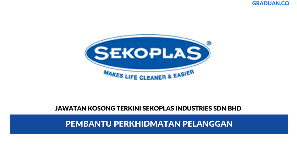 Permohonan Jawatan Kosong Terkini Sekoplas Industries Sdn Bhd