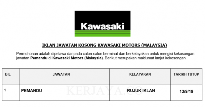 Kawasaki Motors (Malaysia) Kawasaki Motors (Malaysia)