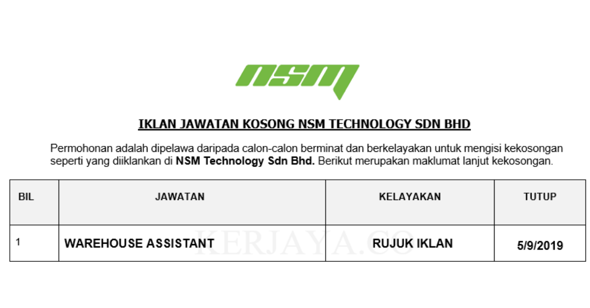 NSM Technology Sdn Bhd