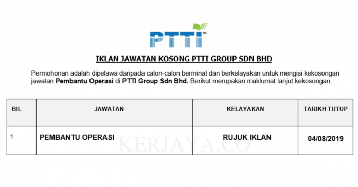 PTTI Group Sdn Bhd PTTI Group Sdn Bhd