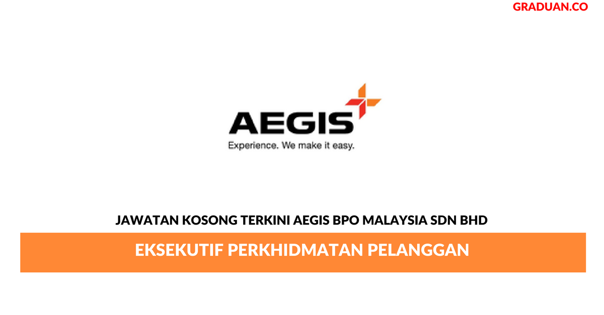 Permohonan Jawatan Kosong Terkini Aegis BPO Malaysia Sdn Bhd