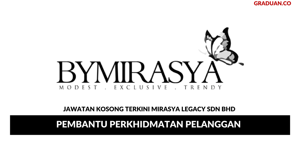 Permohonan Jawatan Kosong Terkini Mirasya Legacy Sdn Bhd