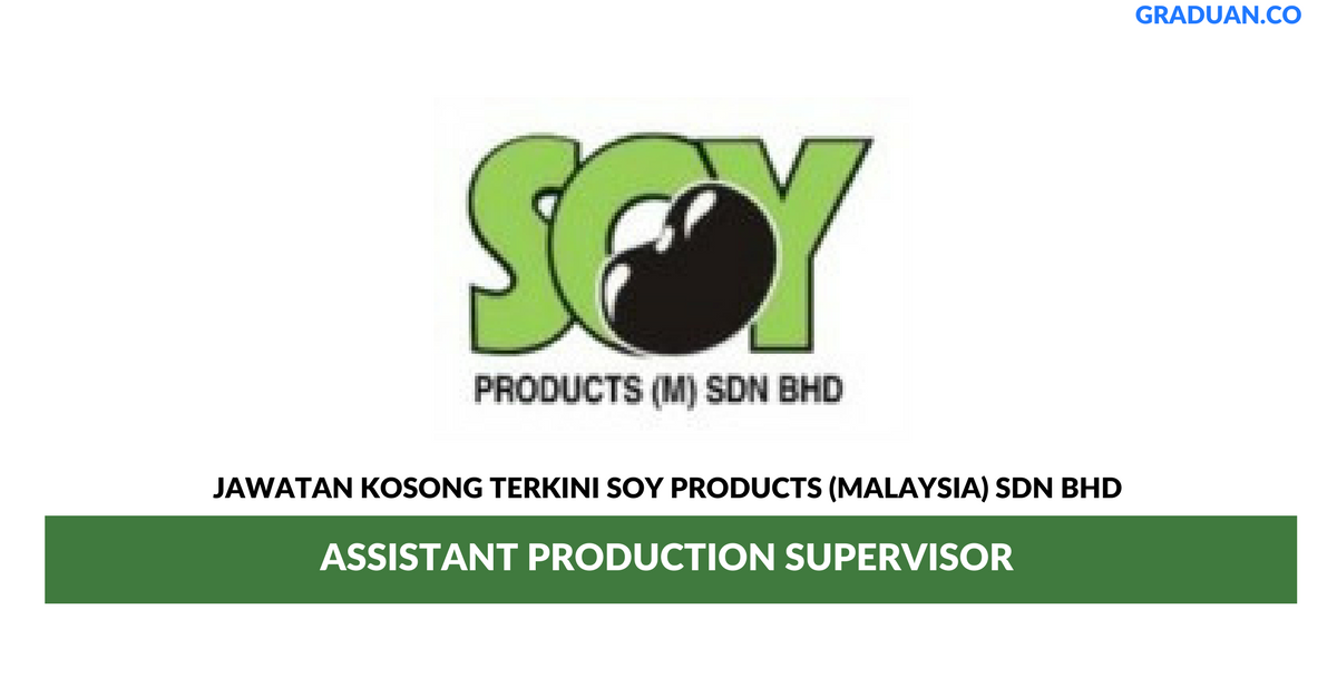 Permohonan Jawatan Kosong Terkini Soy Products (Malaysia) Sdn Bhd