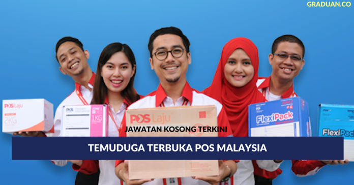 Temuduga Terbuka Pos Malaysia (1) Jawatan Kosong Terkini POS Malaysia Berhad