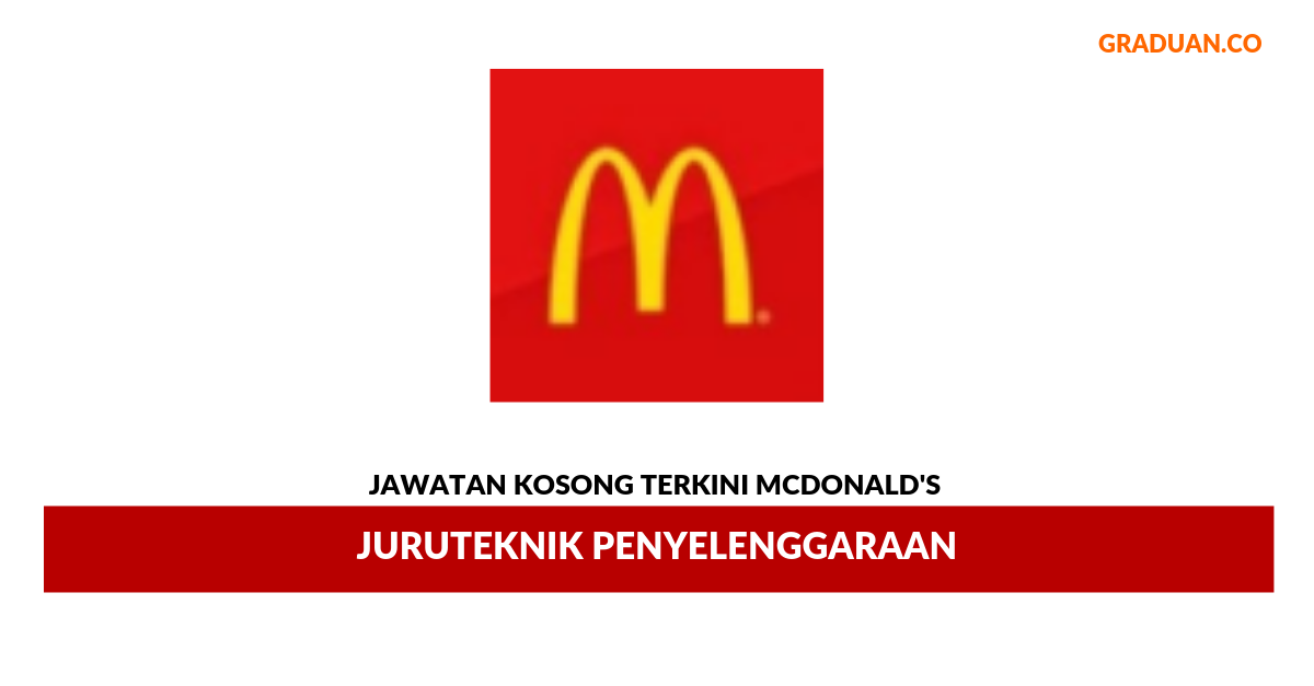 Permohonan Jawatan Kosong Terkini McDonald's