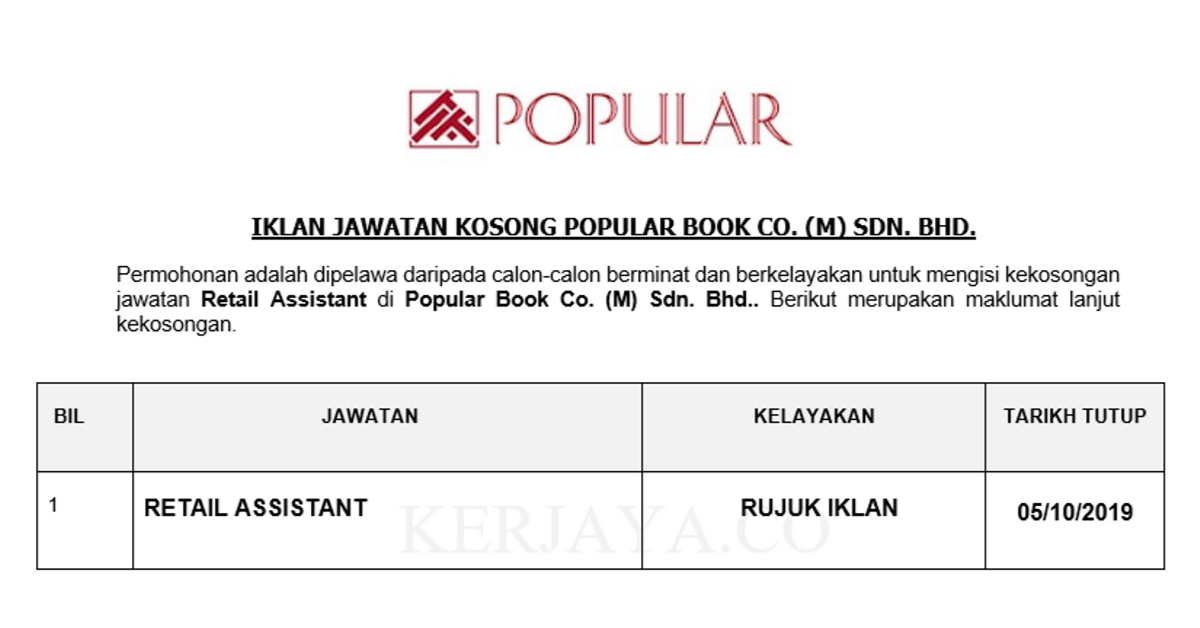 Popular Book Co. (M) Sdn. Bhd.