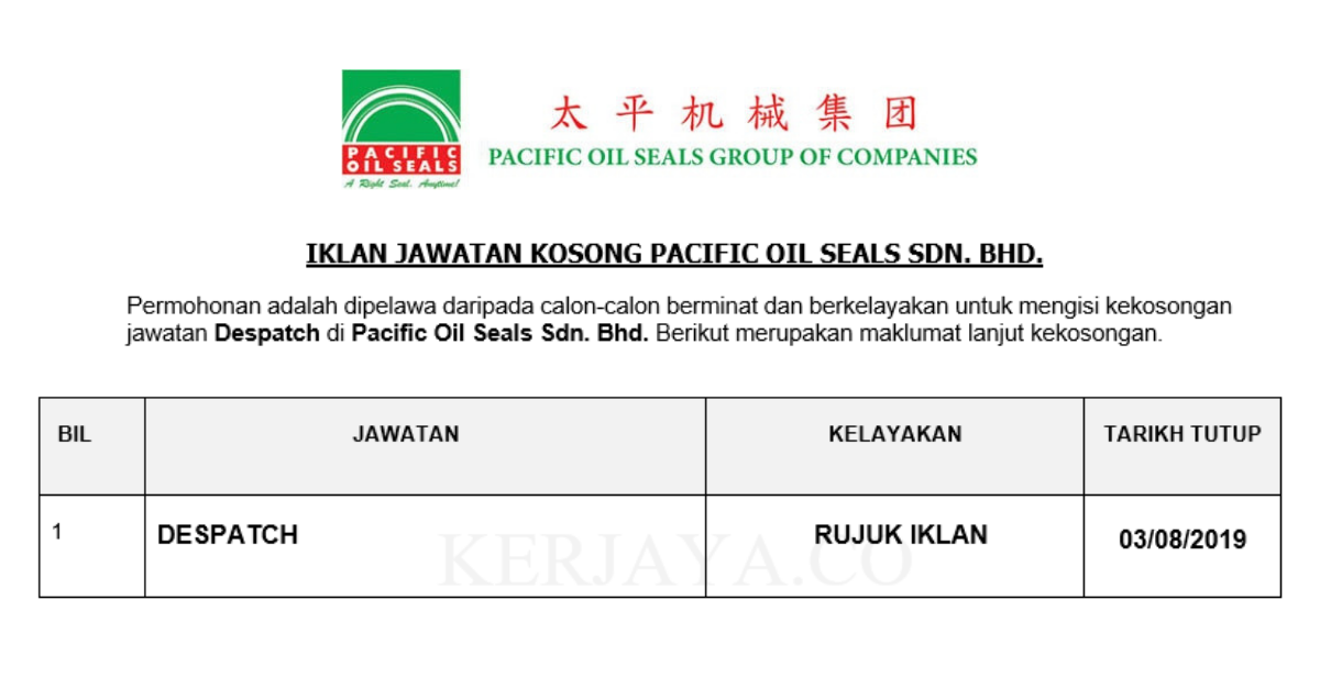 Pacific Oil Seals Sdn. Bhd.