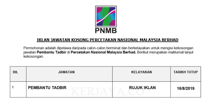Percetakan Nasional Malaysia Berhad Percetakan Nasional Malaysia Berhad
