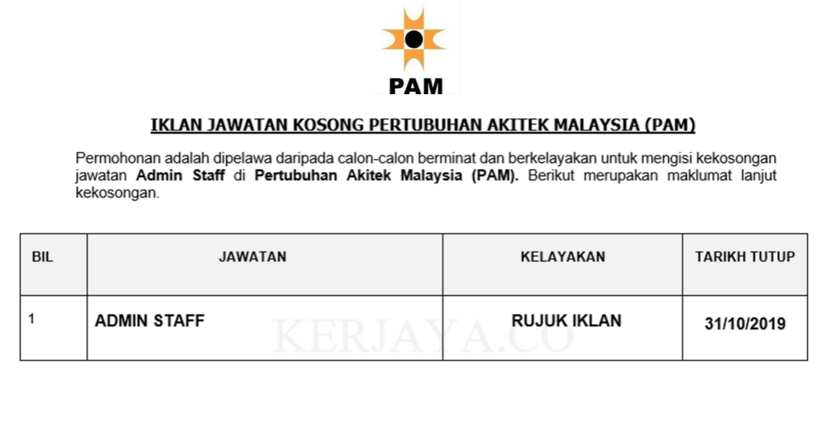 Pertubuhan Akitek Malaysia (PAM)