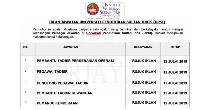 Universiti Pendidikan Sultan Idris (UPSI) Universiti Pendidikan Sultan Idris (UPSI)