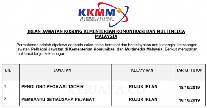 Kementerian Komunikasi dan Multimedia Malaysia Kementerian Komunikasi dan Multimedia Malaysia
