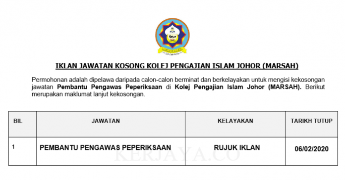 Kolej Pengajian Islam Johor (MARSAH)