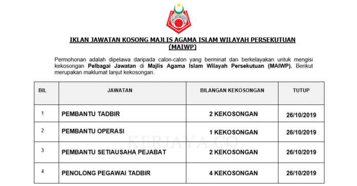 Majlis Agama Islam Wilayah Persekutuan (MAIWP) Majlis Agama Islam Wilayah Persekutuan (MAIWP)