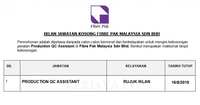 Fibre Pak Malaysia Sdn Bhd Fibre Pak Malaysia Sdn Bhd