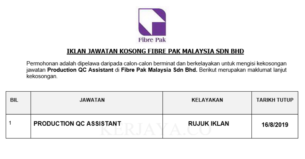 Fibre Pak Malaysia Sdn Bhd