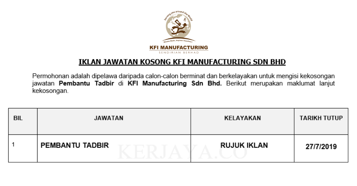 KFI Manufacturing Sdn Bhd