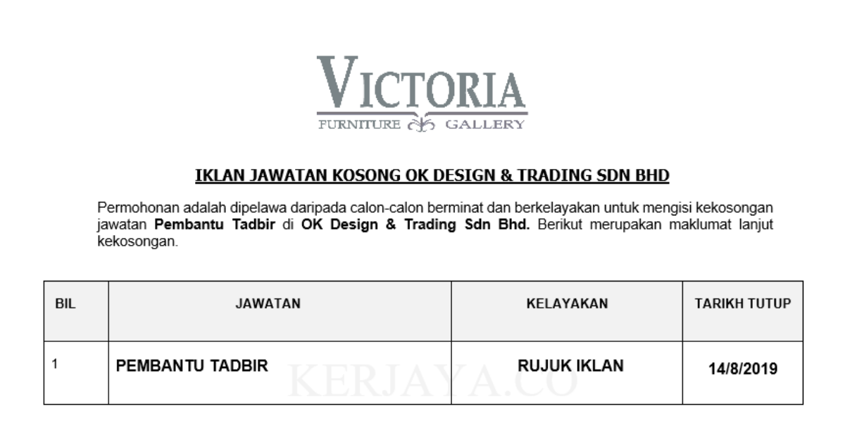 OK Design & Trading Sdn Bhd