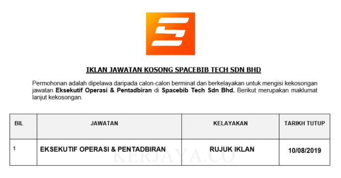Spacebib Tech Sdn Bhd Spacebib Tech Sdn Bhd