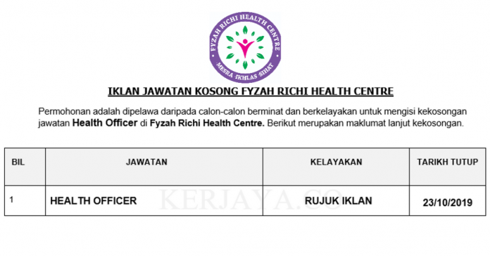 Fyzah Richi Health Centre Fyzah Richi Health Centre