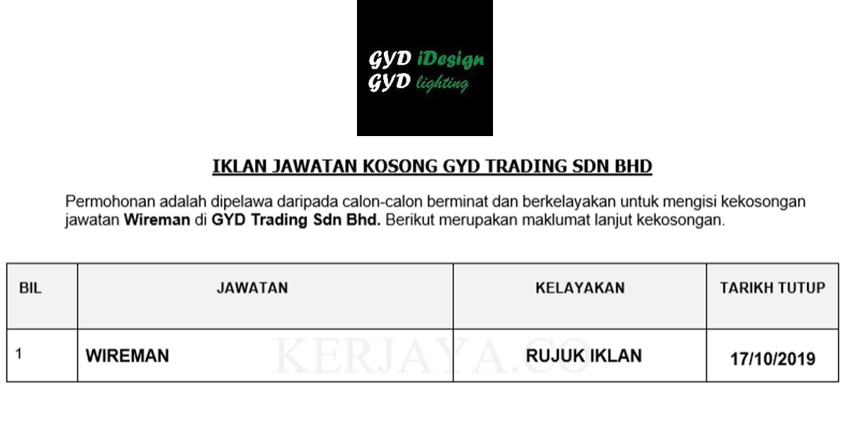 GYD Trading Sdn Bhd _ Wireman