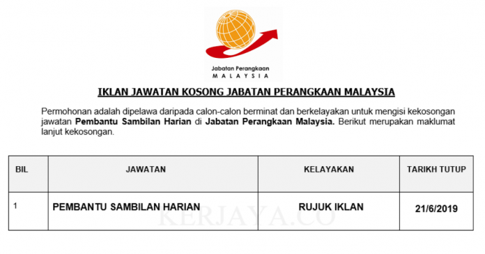 Permohonan Jawatan Kosong Terkini Jabatan Perangkaan Malaysia Permohonan Jawatan Kosong Terkini Jabatan Perangkaan Malaysia