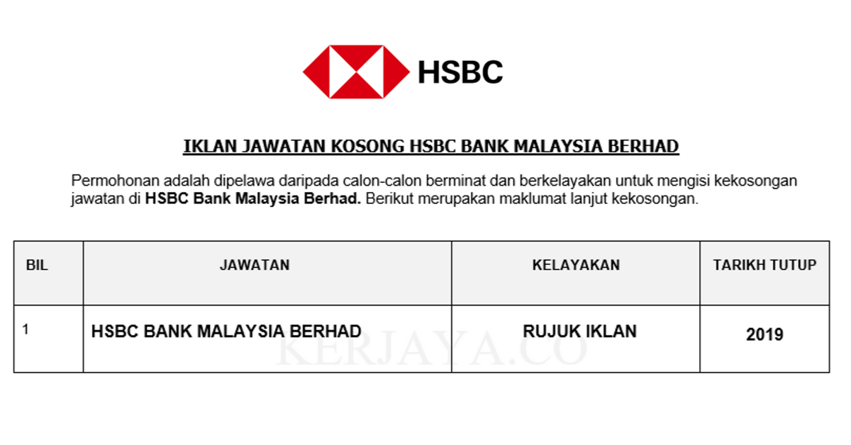 HSBC Bank Malaysia Berhad