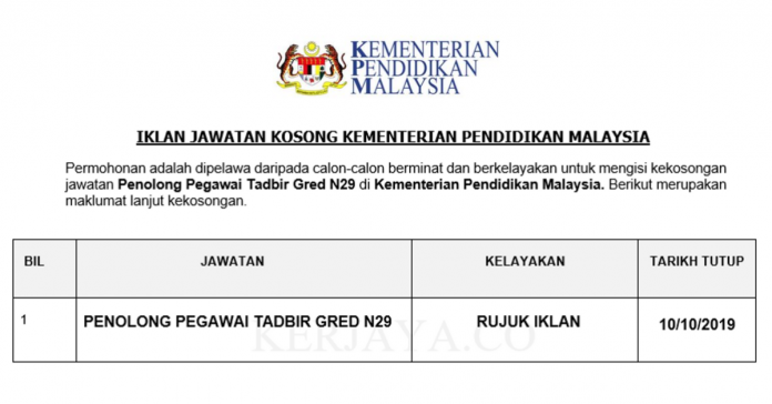 Kementerian Pendidikan Malaysia Kementerian Pendidikan Malaysia