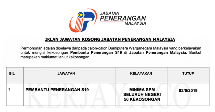 Permohonan Jawatan Kosong Terkini Jabatan Penerangan Malaysia Permohonan Jawatan Kosong Terkini Jabatan Penerangan Malaysia