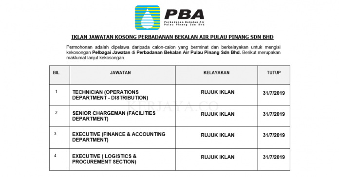 _Permohonan Jawatan Kosong Terkini Perbadanan Bekalan Air Pulau Pinang Sdn Bhd _Permohonan Jawatan Kosong Terkini Perbadanan Bekalan Air Pulau Pinang Sdn Bhd