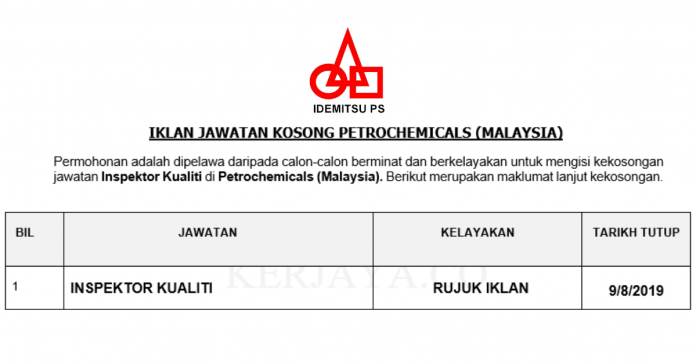 _Permohonan Jawatan Kosong Terkini Petrochemicals (Malaysia) Sdn Bhd _Permohonan Jawatan Kosong Terkini Petrochemicals (Malaysia) Sdn Bhd