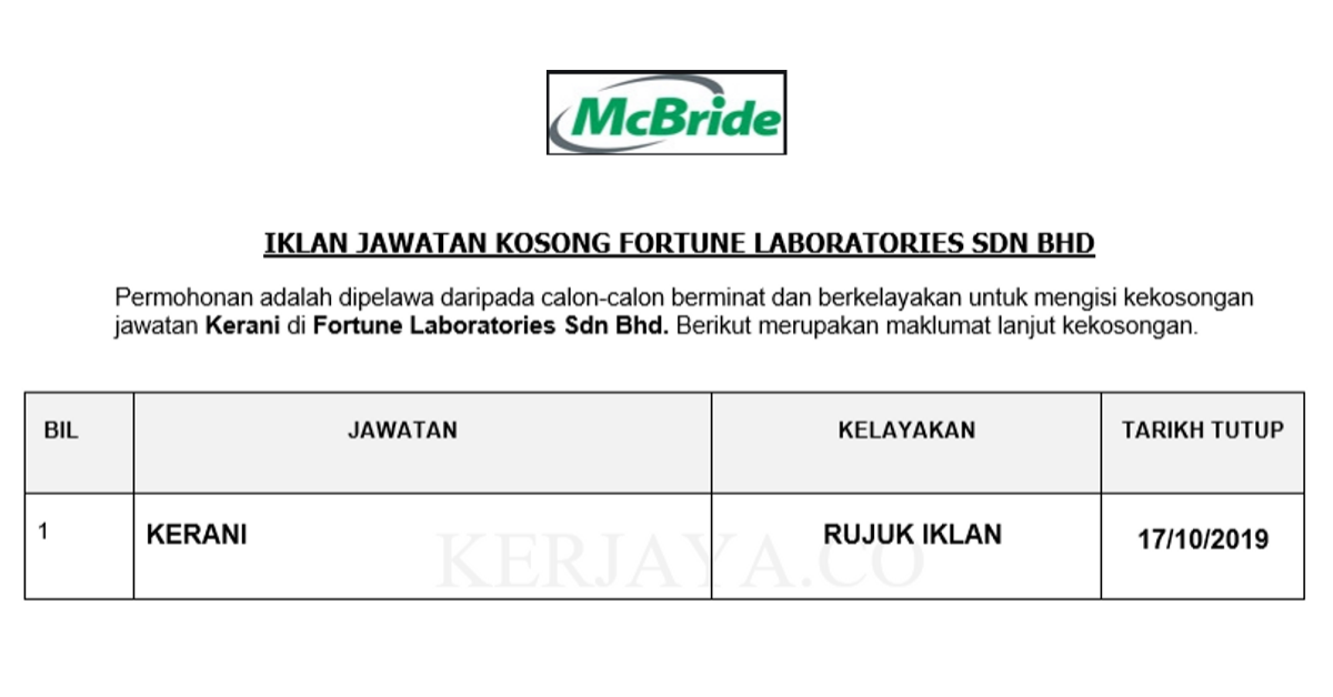 Fortune Laboratories Sdn Bhd