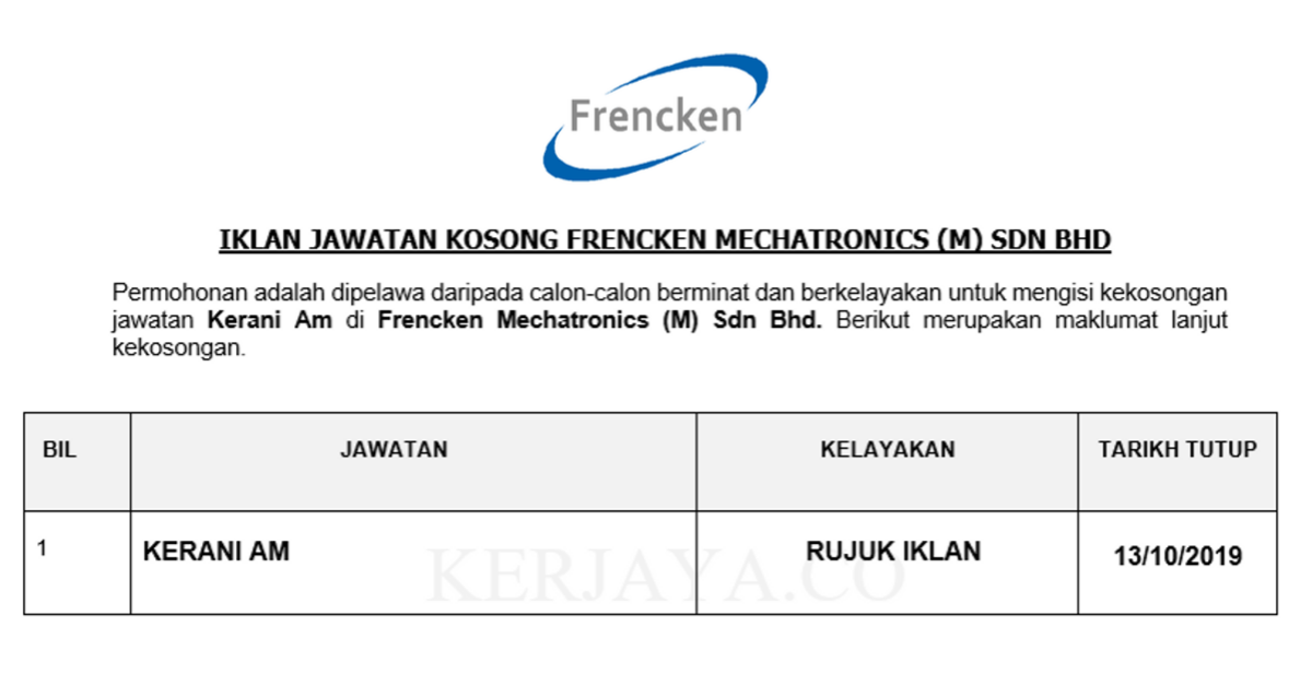 Frencken Mechatronics (M) Sdn Bhd