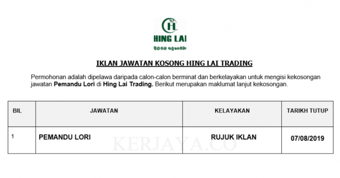 Hing Lai Trading Hing Lai Trading