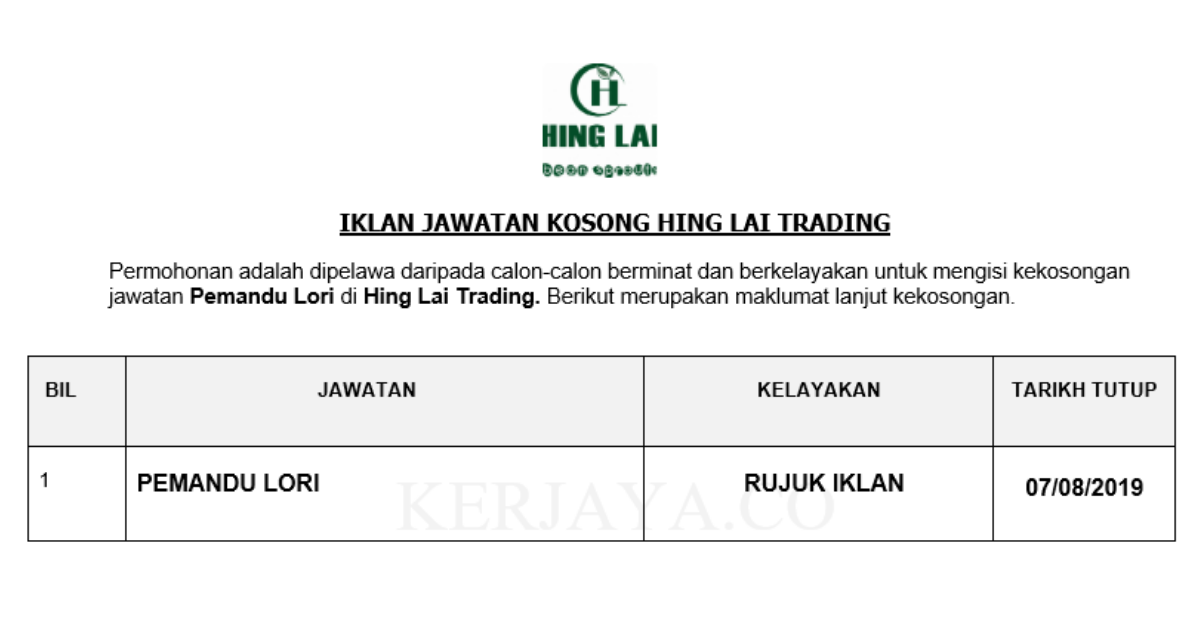 Hing Lai Trading