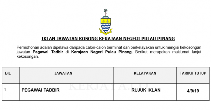 Kerajaan Negeri Pulau Pinang Kerajaan Negeri Pulau Pinang