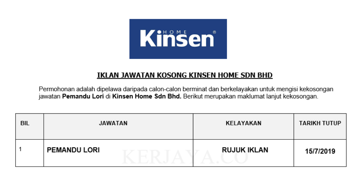 Kinsen Home Sdn Bhd