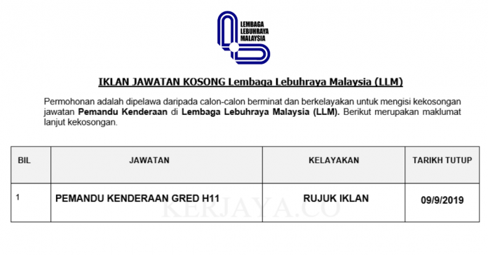 Lembaga Lebuhraya Malaysia (LLM) Lembaga Lebuhraya Malaysia (LLM)