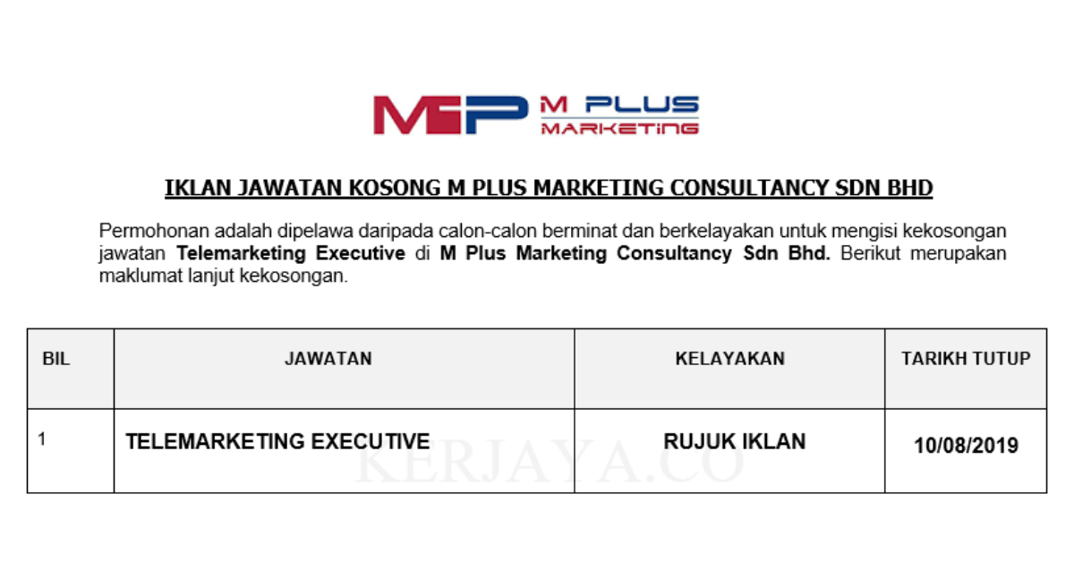 M Plus Marketing Consultancy Sdn Bhd (Puchong)
