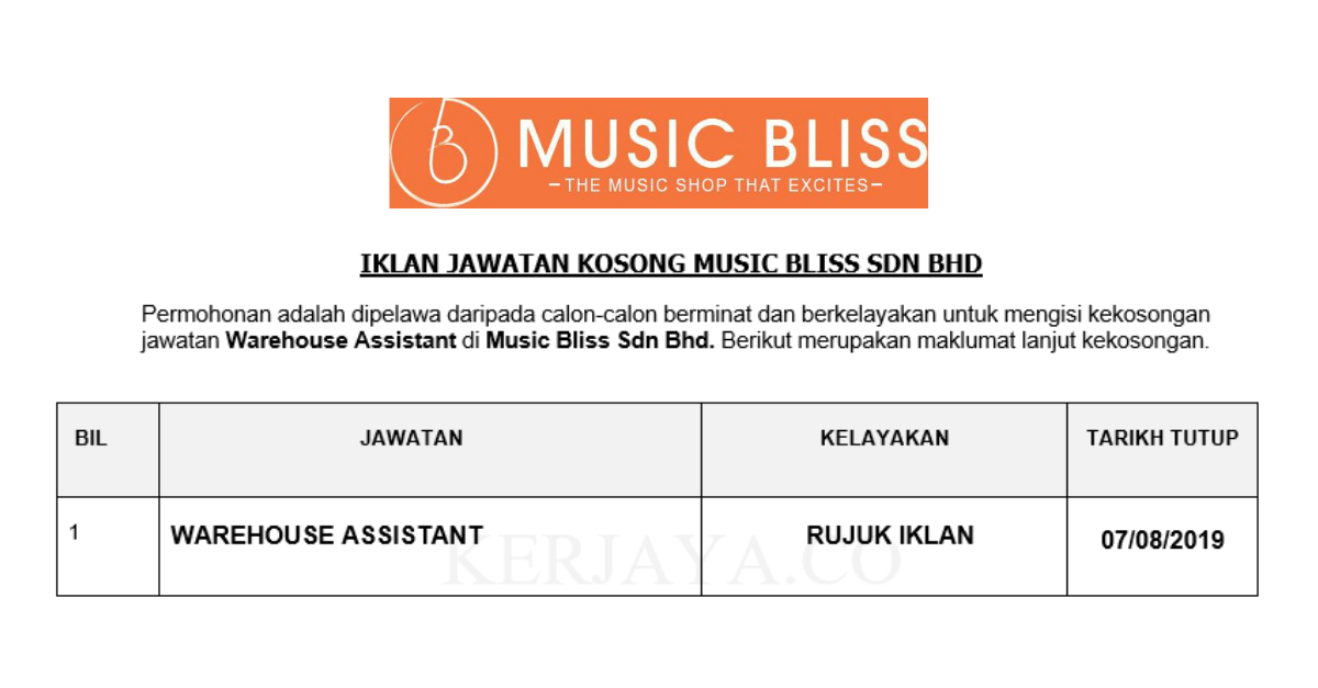 Music Bliss Sdn Bhd