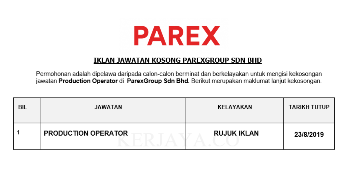 ParexGroup Sdn Bhd