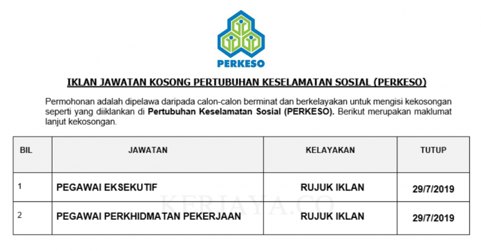 Pertubuhan Keselamatan Sosial (PERKESO) Pertubuhan Keselamatan Sosial (PERKESO)
