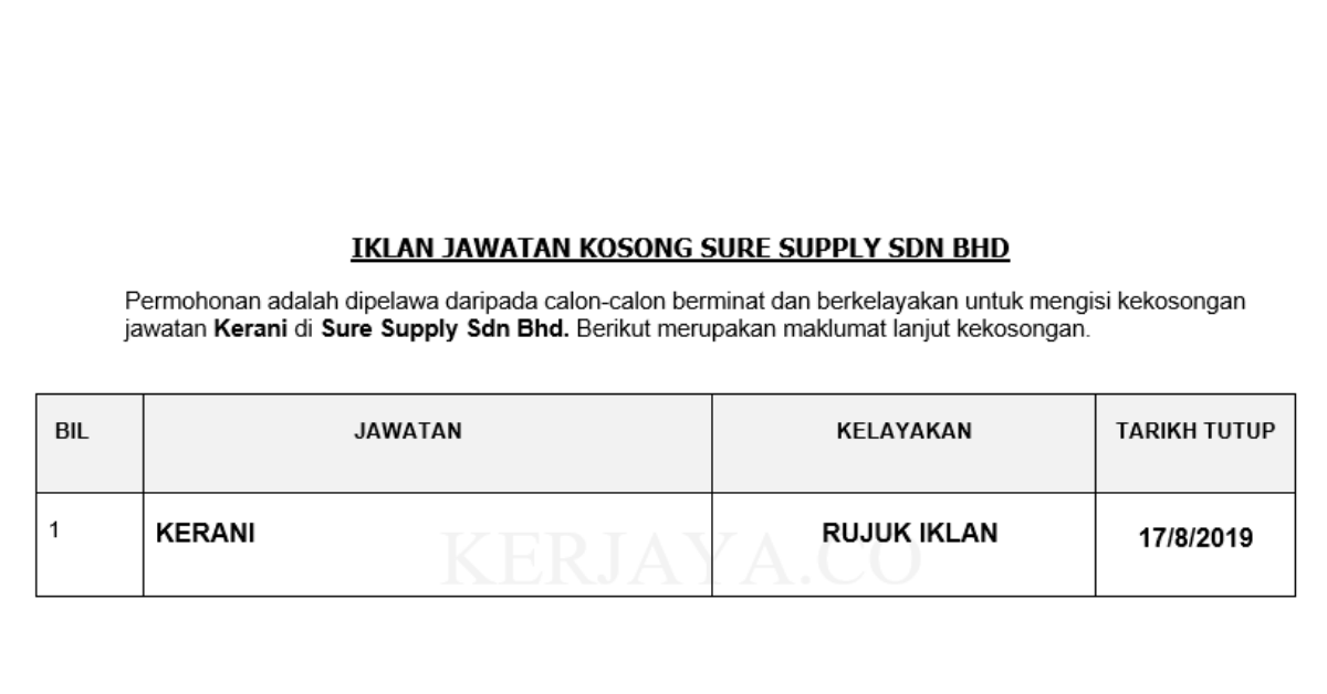 Sure Supply Sdn Bhd