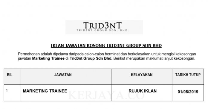 Trid3nt Group Sdn Bhd Trid3nt Group Sdn Bhd