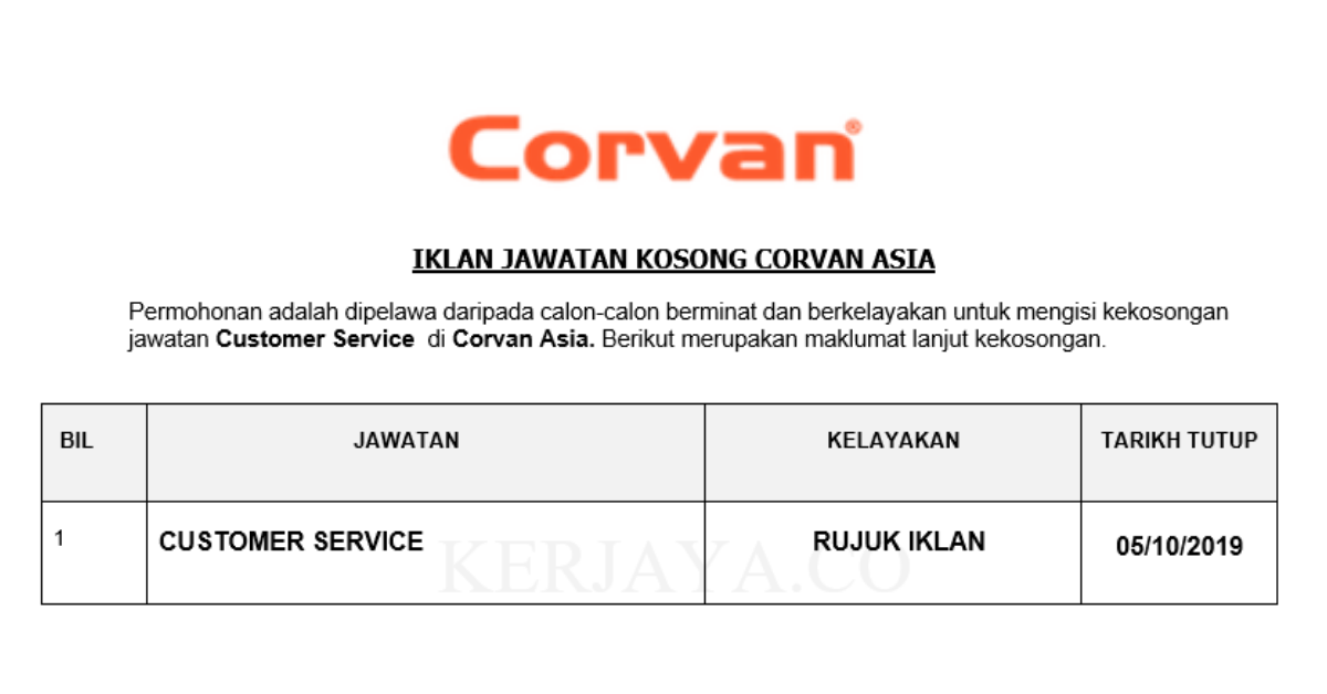 Corvan Asia
